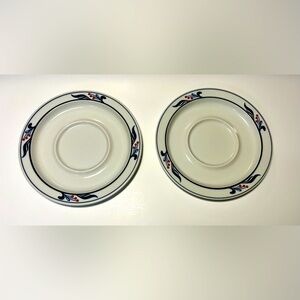 DANSK Bistro Maribo Japan blue saucer plate set (2)